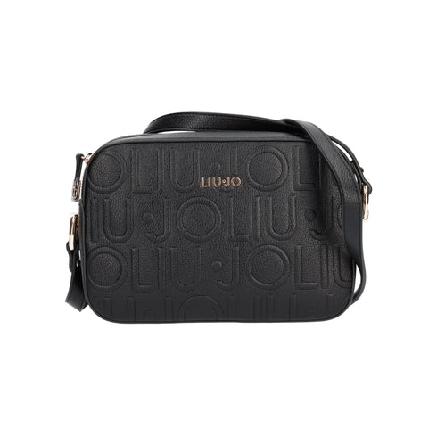 Borsa Donna a tracolla, con motivo logo in tono colore e chiusura zip